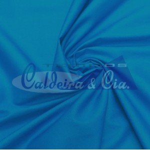 Tecido Tricoline Silky Lisa cor - 4399 (Azul Anil)